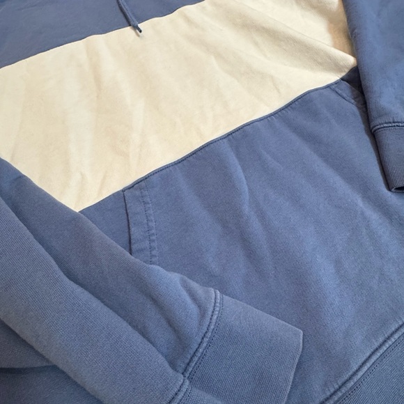 Levi's Men's Color Block Blue and Cream Hoodie size medium - Picture 2 of 4